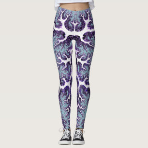 SWEET SLIMMING ~ Lila Blue White 3D ~ Leggings