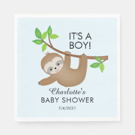 Sweet Sloth Es ist ein Baby-Duschpapier Napkins Serviette