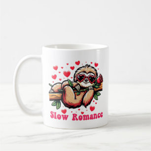 Sweet Sloth Moments: Valentinstag Langsame Romanti Kaffeetasse
