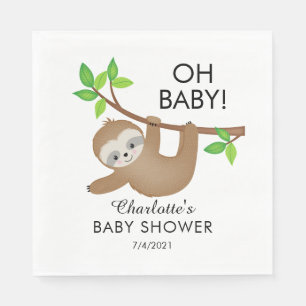 Sweet Sloth OH BABY Baby Duschpapier Napkins Serviette