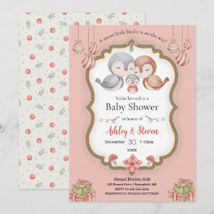 Sweet Small Birdie Baby Dusche Einladung