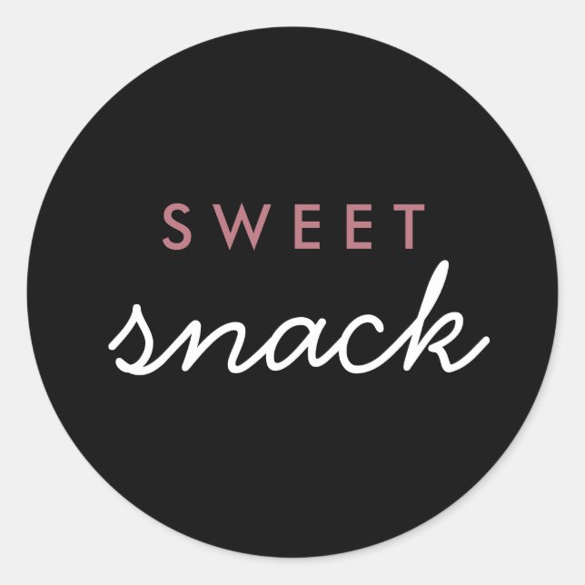 Sweet Snack Sticker Gastgeschenk Hochzeit Rose Gol (Vorderseite)