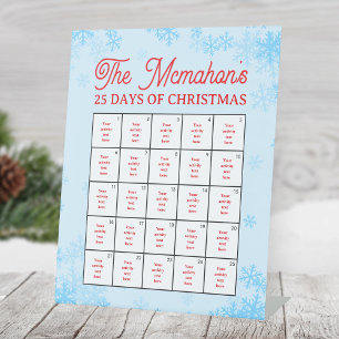 Sweet Snowflake 25 Tage Weihnachtszeit Sockelschild