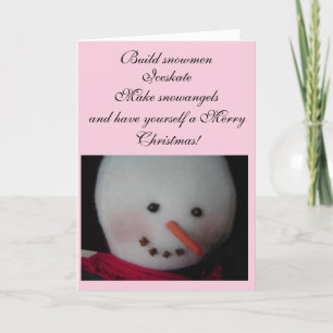 Sweet Snowman Feiertagskarte