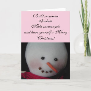 Sweet Snowman Feiertagskarte