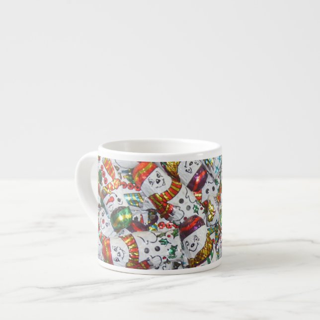 Sweet Snowmen Espresso Tasse (Vorderseite Links)