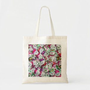 Sweet Snowmen Rosa Tasche