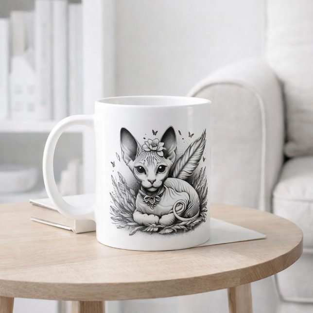 Sweet Sphynx Cat Kaffeetasse (Von Creator hochgeladen)
