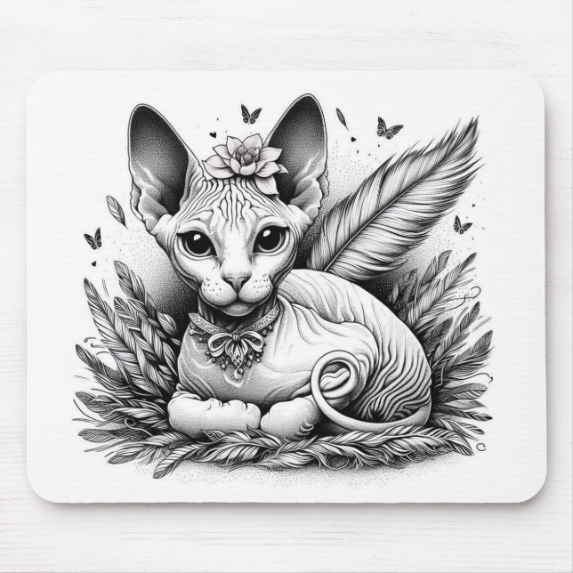 Sweet Sphynx Cat Mousepad (Vorne)