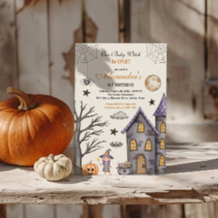 Sweet & Spooky Baby Witz Geburtstag Einladung