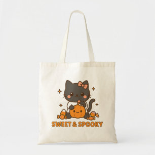 Sweet & Spooky Halloween Tote Bag Niedlich Candy C Tragetasche