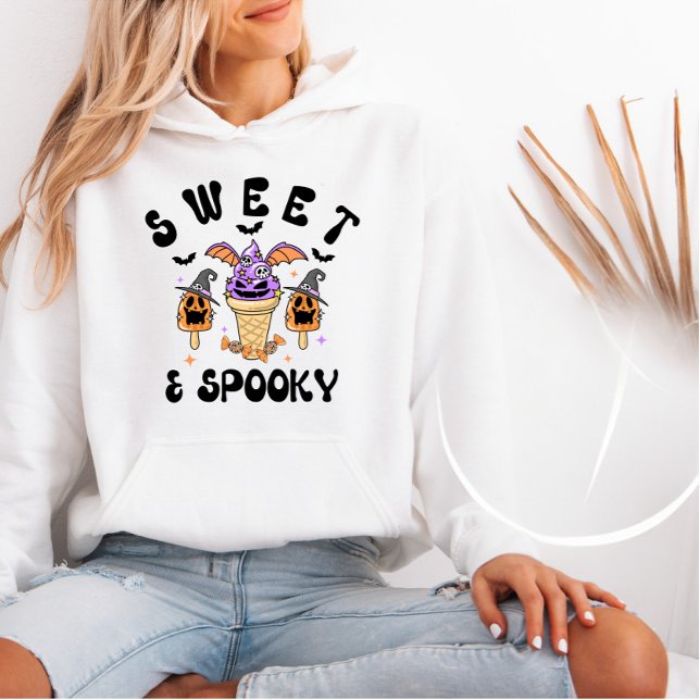Sweet & Spooky Retro Monster Ice Creme Cons Hoodie (Von Creator hochgeladen)