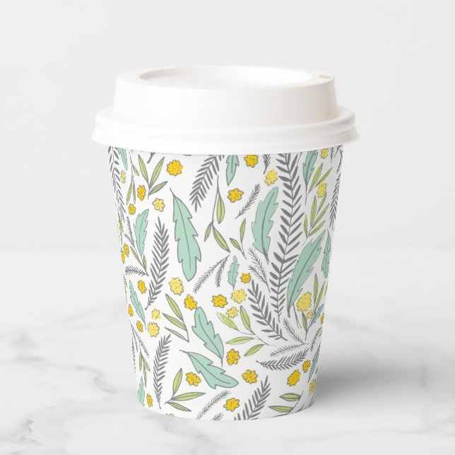 Sweet Sprigs Gender Neutral Baby Shower Cup Pappbecher (Vorderseite)