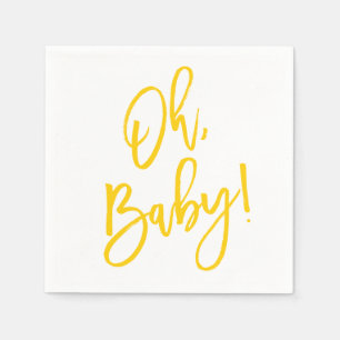 Sweet Sprigs Gender Neutral Baby Shower Napkin Serviette