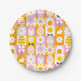 Sweet Spring Easter Patchwork Pappteller