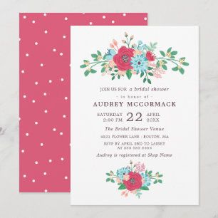 Sweet Spring Flowers - Blumenblumen - Brautparty Einladung