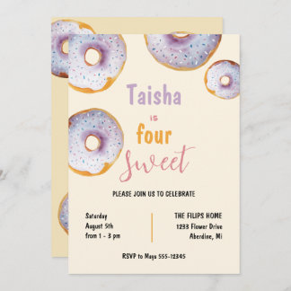 Sweet Sprinkle Donut Aquarellbilder