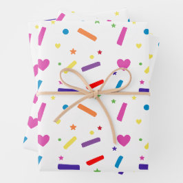 Sweet Sprinkle Geburtstagsparty Thema Geschenkpapier Set