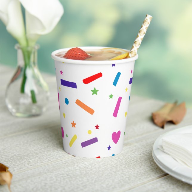 Sweet Sprinkle Geburtstagsparty Thema Pappbecher (In Situ)