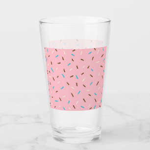 Sweet Sprinkles Glass Tumbler (Erdbeerrosa)