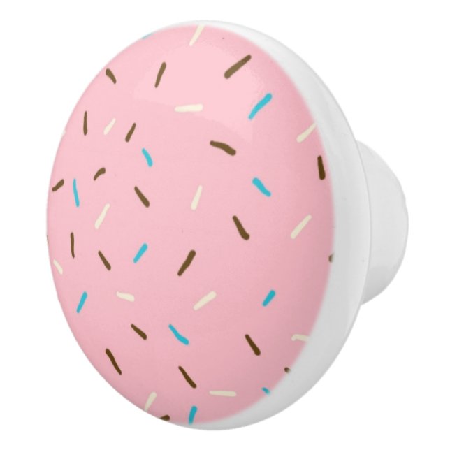 Sweet Sprinkles Keramik Knob (Erdbeerrosa) Keramikknauf (Rechts)