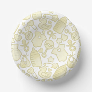 Sweet Sprinkles Ombre Gelb Pappteller