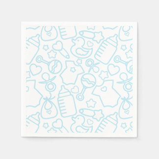 Sweet Sprinkles White Blue Serviette