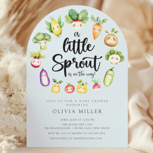 Sweet Sprout Baby Dusche Einladung
