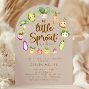 Sweet Sprout Baby Dusche Einladung