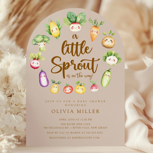 Sweet Sprout Baby Dusche Einladung (Von Creator hochgeladen)