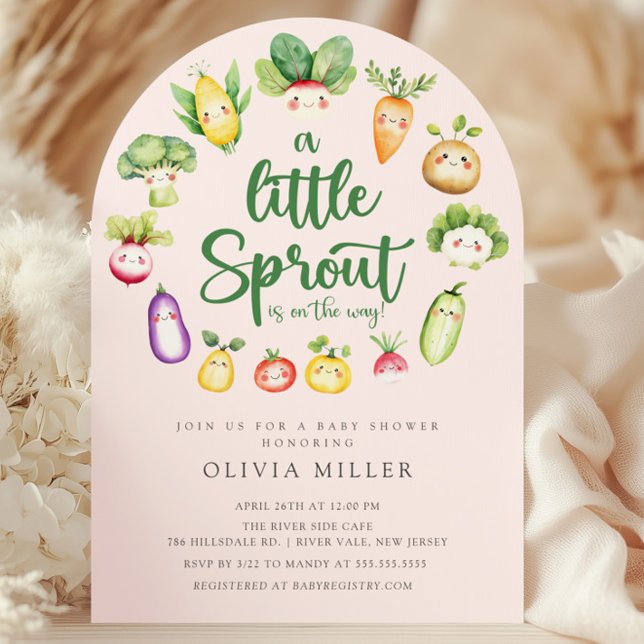 Sweet Sprout Baby Dusche Einladung (Von Creator hochgeladen)
