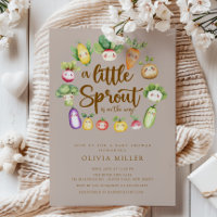 Sweet Sprout Baby Dusche Einladung