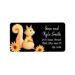 Sweet Squirrel Custom Address Labels Adressaufkleber