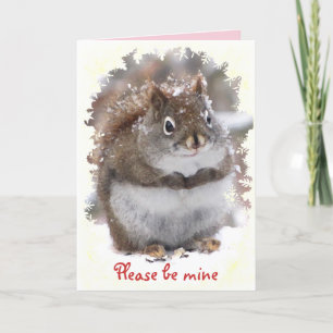 Sweet Squirrel Valentine Feiertagskarte