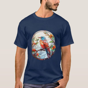 Sweet Stached Glass Kingfisher T-Shirt