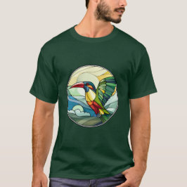 Sweet Stached Glass Toucan Bird T-Shirt