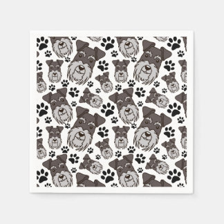 Sweet Standard Schnauzer Miniatur Pet Puppy Dog Serviette