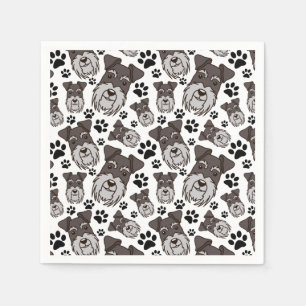 Sweet Standard Schnauzer Miniatur Pet Welpen Hund Serviette