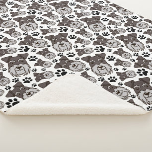 Sweet Standard Schnauzer Miniatur Pet Welpen Hund Sherpadecke