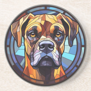 Sweet Stated Glass Boxer Dog Getränkeuntersetzer