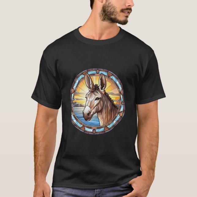 Sweet Stated Glass Donkey T-Shirt (Vorderseite)