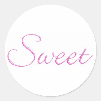 Sweet Stickers..! Runder Aufkleber
