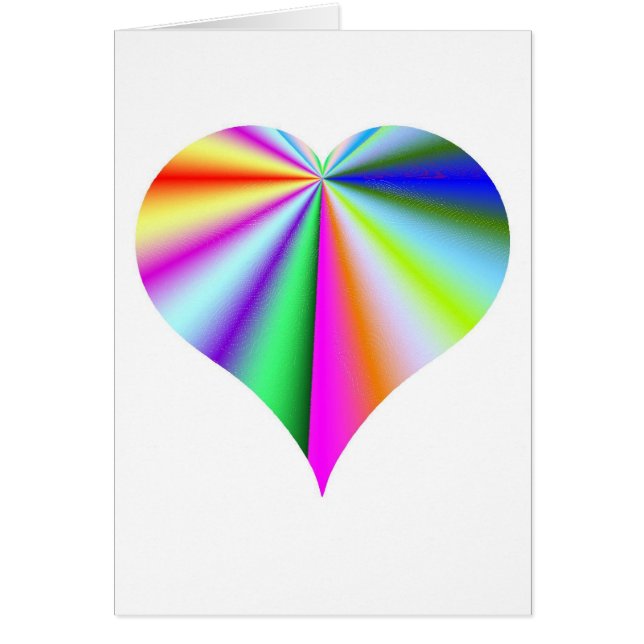 Sweet Sticky Rainbow Heart Card (Vorne)