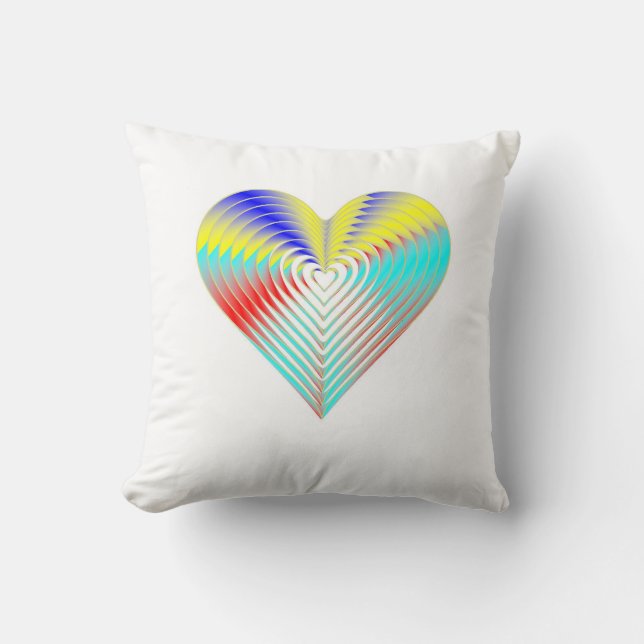 Sweet Sticky Rainbow Throw Kissen (Vorderseite)