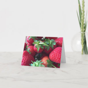 Sweet Strawberries Card Karte