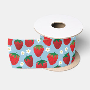 Sweet Strawberries Muster Satinband