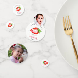 Sweet Strawberry Berry Erster Geburtstag Konfetti