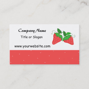 Sweet Strawberry Business Cards Visitenkarte