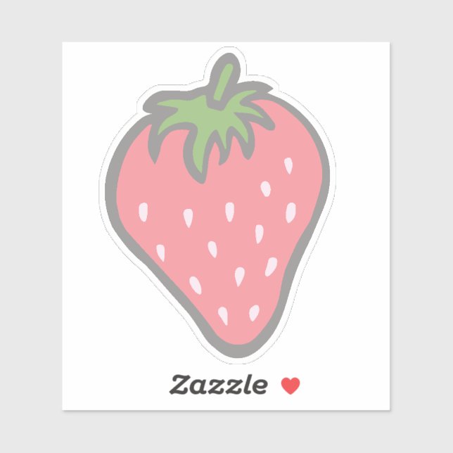 Sweet Strawberry Design Aufkleber (Blatt)