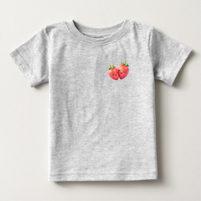 Sweet Strawberry Duo Baby T-shirt (Vorderseite)